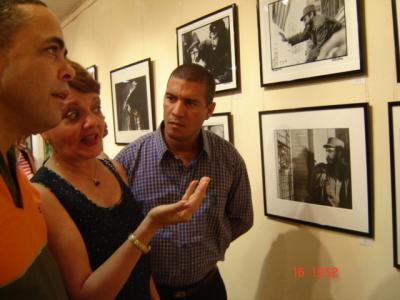 Imágenes de Fidel, en la exposición Momentos, en Guantánamo